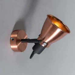 QAZQA Küchenlampen|Wandstrahler*Klassischer, verstellbarer Deckenstrahler Kupfer - Jos