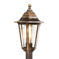 QAZQA Gartenbeleuchtung|Laternen Außen*Klassisches Laternen-Antikgold - New Haven