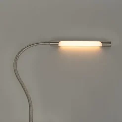 QAZQA Led-Tischleuchten|Tischlampen*Klemm-Schreibtischlampe Stahl inkl. LED mit Touch-Dimmer - Lionard