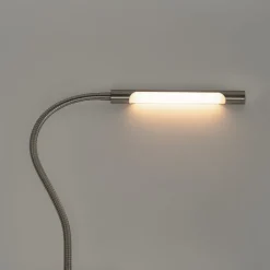 QAZQA Led-Tischleuchten|Tischlampen*Klemm-Schreibtischlampe Stahl inkl. LED mit Touch-Dimmer - Lionard