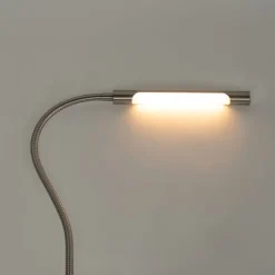 QAZQA Led-Tischleuchten|Tischlampen*Klemm-Schreibtischlampe Stahl inkl. LED mit Touch-Dimmer - Lionard