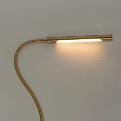 QAZQA Led-Tischleuchten|Tischlampen*Klemm-Schreibtischleuchte Messing inkl. LED mit Touchdimmer - Lionard