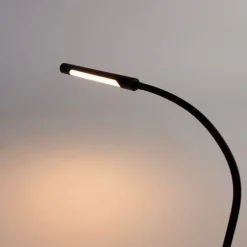 QAZQA Schlafzimmerlampen|Küchenlampen*Klemm-Schreibtischleuchte schwarz inkl. LED mit Touchdimmer - Lionard