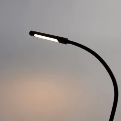 QAZQA Schlafzimmerlampen|Küchenlampen*Klemm-Schreibtischleuchte schwarz inkl. LED mit Touchdimmer - Lionard