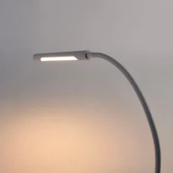 QAZQA Led-Tischleuchten|Tischlampen*Klemm-Schreibtischleuchte weiß inkl. LED mit Touch-Dimmer - Lionard