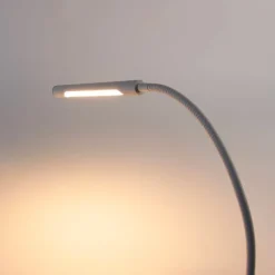 QAZQA Led-Tischleuchten|Tischlampen*Klemm-Schreibtischleuchte weiß inkl. LED mit Touch-Dimmer - Lionard