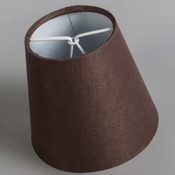 QAZQA Led-Kronleuchter|Kronleuchter*Kronleuchter beige 60 cm mit braunen Lampenschirmen - Giuseppe 8