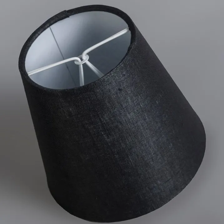 QAZQA Led-Kronleuchter|Kronleuchter*Kronleuchter creme mit Klemmkappe 12 cm schwarz - Giuseppe 8