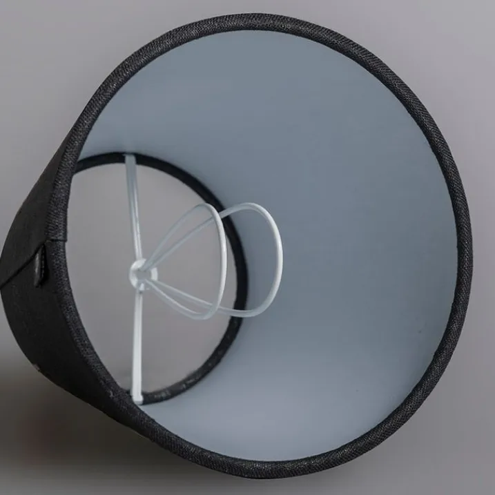 QAZQA Led-Kronleuchter|Kronleuchter*Kronleuchter creme mit Klemmkappe 12 cm schwarz - Giuseppe 8