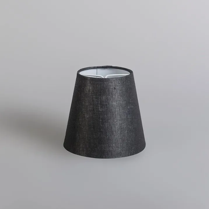 QAZQA Led-Kronleuchter|Kronleuchter*Kronleuchter creme mit Klemmkappe 12 cm schwarz - Giuseppe 8