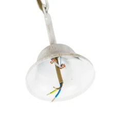 QAZQA Led-Kronleuchter|Kronleuchter*Kronleuchter weiße plissierte cremefarbene Klemmkappe 5-Licht - Giuseppe