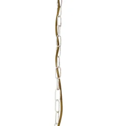 QAZQA Led-Kronleuchter|Kronleuchter*Kronleuchter weiße plissierte cremefarbene Klemmkappe 5-Licht - Giuseppe