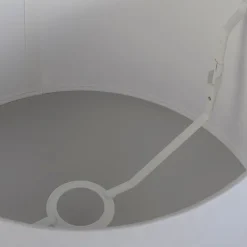 QAZQA Lampenschirme*Lampenschirm aus Leinen weiß 25/16