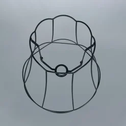 QAZQA Lampenschirme*Lampenschirm aus Metall schwarz 35/29 - Granny Frame