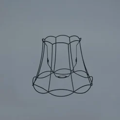 QAZQA Lampenschirme*Lampenschirm aus Metall schwarz 40/31 - Granny Frame