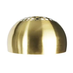 QAZQA Lampenschirme*Lampenschirm aus Stahl Messing Rund für Bogenlampe XXL