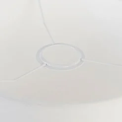 QAZQA Lampenschirme*Lampenschirm aus Stoff weiß 25/25/25