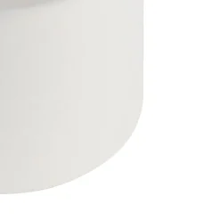 QAZQA Lampenschirme*Lampenschirm aus Stoff weiß 18/18/14