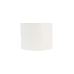 QAZQA Lampenschirme*Lampenschirm aus Stoff weiß 18/18/14