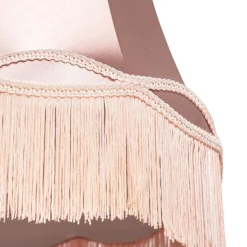 QAZQA Lampenschirme*Lampenschirm Stoff Rosa 30/18/26 - Granny