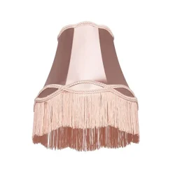 QAZQA Lampenschirme*Lampenschirm Stoff Rosa 30/18/26 - Granny