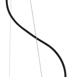 QAZQA Pendelleuchten|Wohnzimmerlampen*Land Hängelampe schwarz mit Holz 5-Licht - Flair