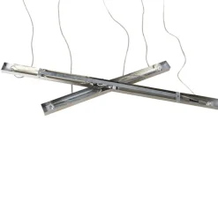 QAZQA Schlafzimmerlampen|Küchenlampen*Land Hängelampe Stahl 5-Licht - Hermina