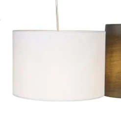 QAZQA Schlafzimmerlampen|Küchenlampen*Land Hängelampe Stahl 5-Licht - Hermina