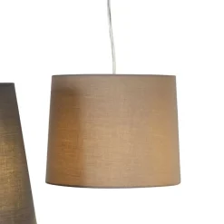 QAZQA Schlafzimmerlampen|Küchenlampen*Land Hängelampe Stahl 5-Licht - Hermina