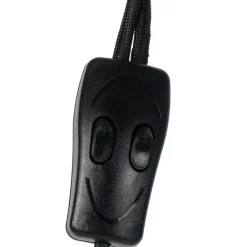 QAZQA Stehlampen|Wohnzimmerlampen*Land Stehlampe schwarz mit Holz 2-Licht - Chon