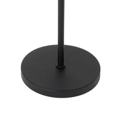 QAZQA Stehlampen|Wohnzimmerlampen*Land Stehlampe schwarz mit Holz 2-Licht - Chon