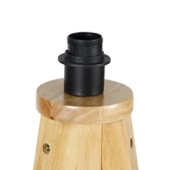 QAZQA Leuchten Ohne Schirm|Stehlampen*Land Stehlampe Stativ natürlich - Tripod Classic