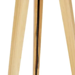 QAZQA Leuchten Ohne Schirm|Stehlampen*Land Stehlampe Stativ natürlich - Tripod Classic