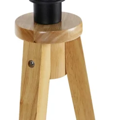 QAZQA Leuchten Ohne Schirm|Stehlampen*Land Stehlampe Stativ natürlich - Tripod Classic