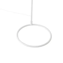 QAZQA Schlafzimmerlampen|Küchenlampen*Land Stehlampe weiß mit Rattan - Sam