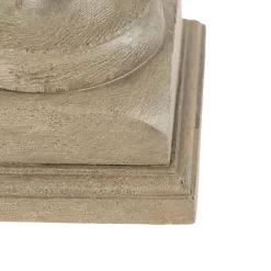 QAZQA Leuchten Ohne Schirm|Tischlampen*Land Tischlampe ohne Schatten Vintage grau Holz - Ysop