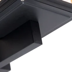 QAZQA Gartenbeleuchtung|Außenwandleuchten*Land Wandleuchte schwarz IP44 - Sutton Up