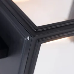 QAZQA Gartenbeleuchtung|Außenwandleuchten*Land Wandleuchte schwarz IP44 - Sutton Up