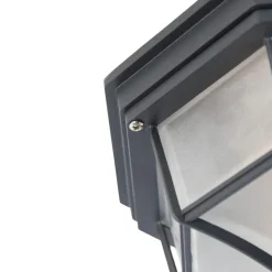 QAZQA Deckenleuchten Außen|Gartenbeleuchtung*Landhaus Deckenleuchte dunkelgrau IP44 - Bri L.