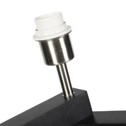 QAZQA Leuchten Ohne Schirm|Stehlampen*Landhaus Stehlampe Stativ Schwarz ohne Schirm - Puros