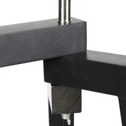 QAZQA Leuchten Ohne Schirm|Stehlampen*Landhaus Stehlampe Stativ Schwarz ohne Schirm - Puros