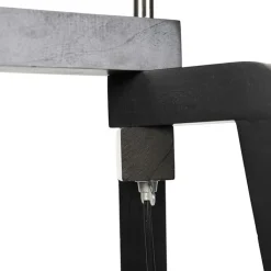 QAZQA Leuchten Ohne Schirm|Stehlampen*Landhaus Stehlampe Stativ Schwarz ohne Schirm - Puros