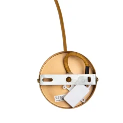 QAZQA Pendelleuchten|Wohnzimmerlampen*Landhaus-Pendelleuchte Gelb Samt mit Rattan 60cm - Frills Can