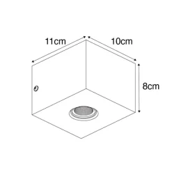 QAZQA Wandleuchten|Wohnzimmerlampen*Landwandlampe schwarzes Holz - Block
