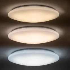 QAZQA Schlafzimmerlampen|Küchenlampen*LED Deckenleuchte 80 cm Sterneffekt mit Fernbedienung - Extrema