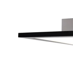 QAZQA Led Panels|Led-Deckenleuchten*LED Panel Schwarz 40 cm inkl. LED mit Fernbedienung - Liv