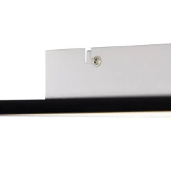 QAZQA Led Panels|Led-Deckenleuchten*LED Panel Schwarz 40 cm inkl. LED mit Fernbedienung - Liv