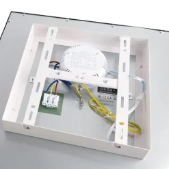 QAZQA Led Panels|Led-Deckenleuchten*LED Panel Schwarz 40 cm inkl. LED mit Fernbedienung - Liv