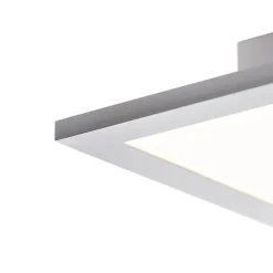 QAZQA Led Panels|Led-Deckenleuchten*LED-Panel aus Stahl 120 cm inkl. LED mit Fernbedienung - Liv