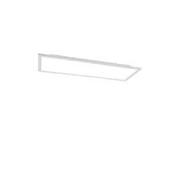 QAZQA Led Panels|Led-Deckenleuchten*LED-Panel aus Stahl 80 cm inkl. LED mit Fernbedienung - Live